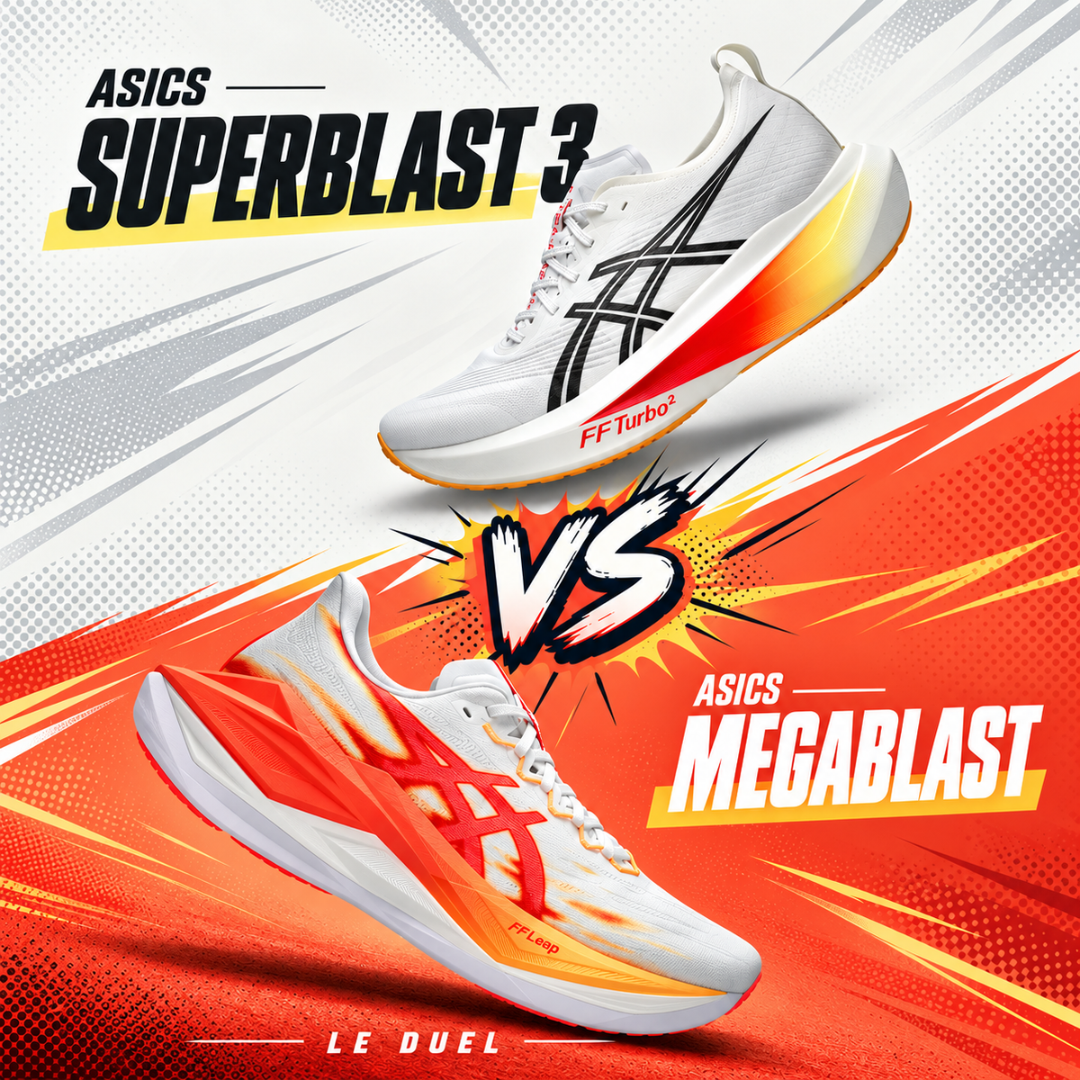 ASICS Superblast 3 vs Megablast : laquelle choisir?