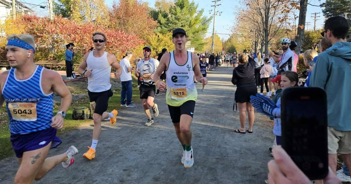 Parce que ça m'amuse de courir et que je m'améliore parce que je m'amuse.