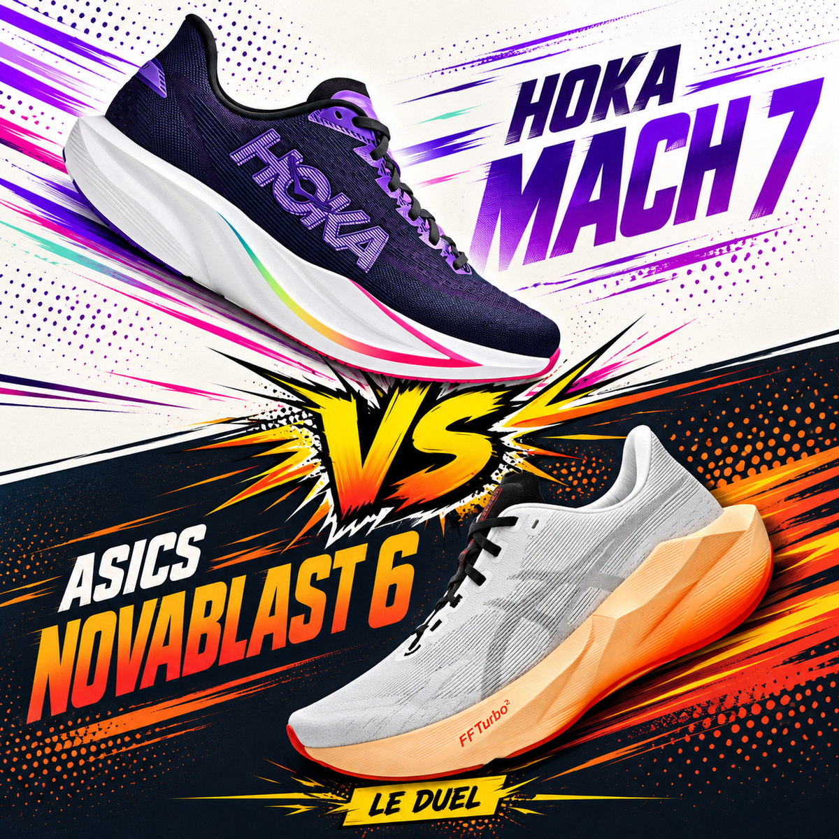 Hoka Mach 7 vs ASICS Novablast 6 : laquelle choisir?