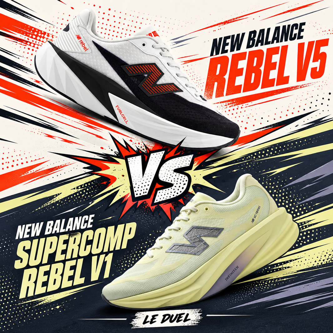 New Balance Rebel v5 vs SuperComp Rebel : comparatif