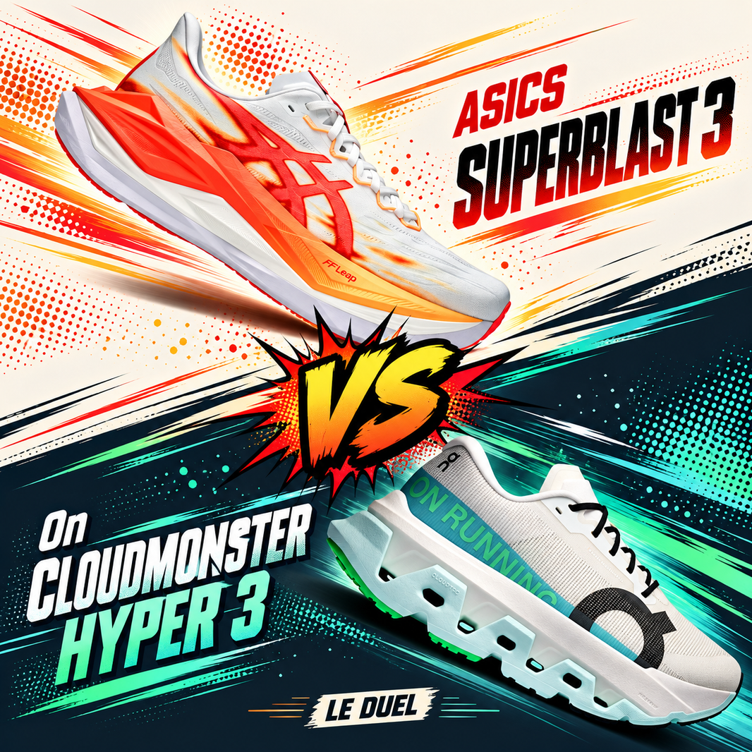 Superblast 3 vs Cloudmonster 3 Hyper : comparatif