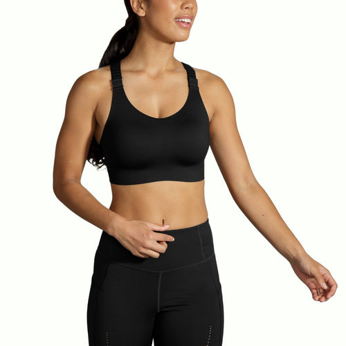 Brooks Dare Racerback Run Bra Women's Black - Running Free Canada