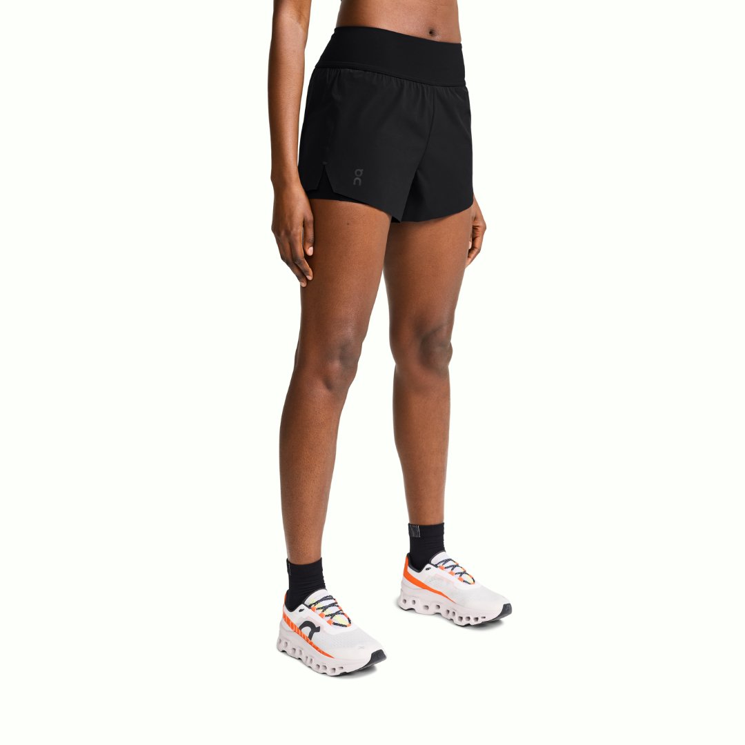 On Women s Running Shorts Black L